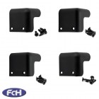 Plastic Black Corners - Pack of 4 + Screws